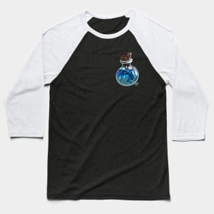 Indigo Beta Fish Potion Emblem Baseball T-Shirt